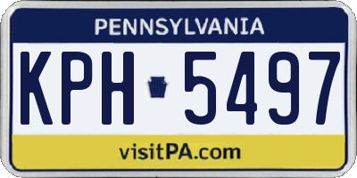 PA license plate KPH5497