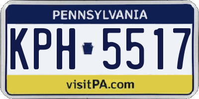 PA license plate KPH5517