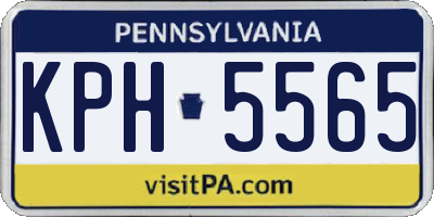 PA license plate KPH5565