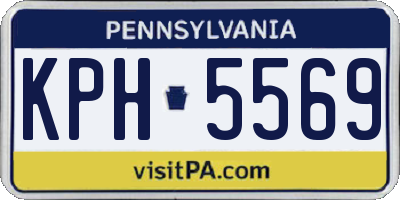 PA license plate KPH5569