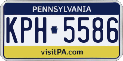 PA license plate KPH5586