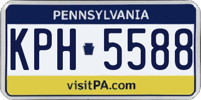 PA license plate KPH5588