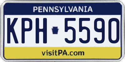 PA license plate KPH5590