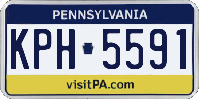 PA license plate KPH5591