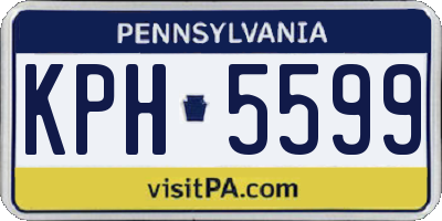 PA license plate KPH5599