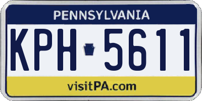 PA license plate KPH5611