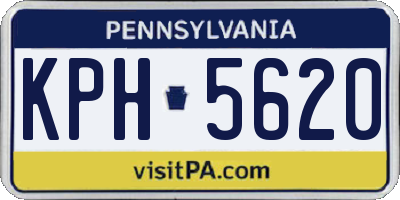 PA license plate KPH5620