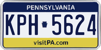 PA license plate KPH5624