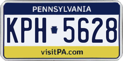 PA license plate KPH5628