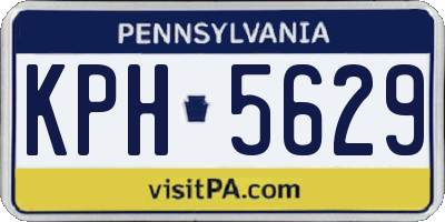 PA license plate KPH5629