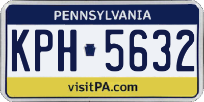 PA license plate KPH5632