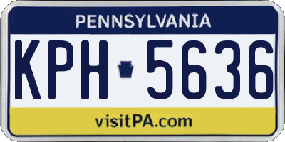 PA license plate KPH5636