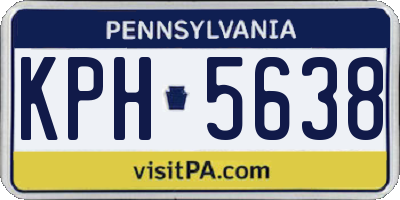 PA license plate KPH5638