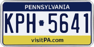 PA license plate KPH5641