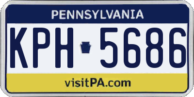 PA license plate KPH5686
