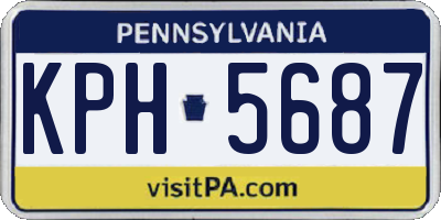 PA license plate KPH5687