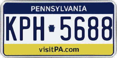 PA license plate KPH5688