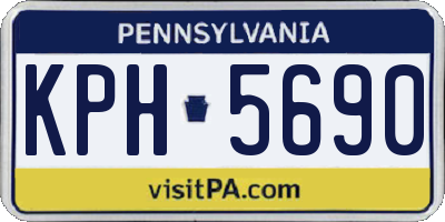 PA license plate KPH5690