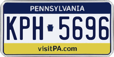 PA license plate KPH5696