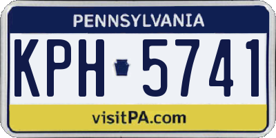 PA license plate KPH5741