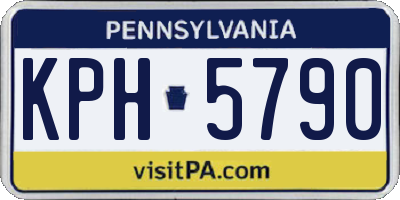 PA license plate KPH5790