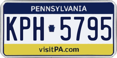 PA license plate KPH5795