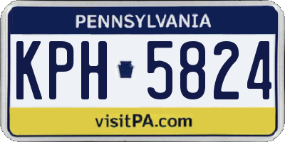 PA license plate KPH5824