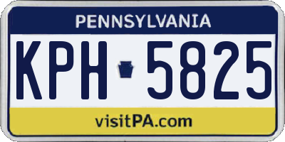 PA license plate KPH5825