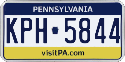 PA license plate KPH5844