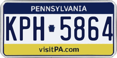 PA license plate KPH5864