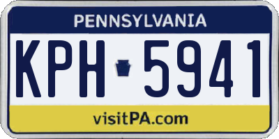 PA license plate KPH5941