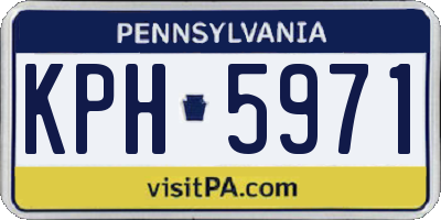 PA license plate KPH5971