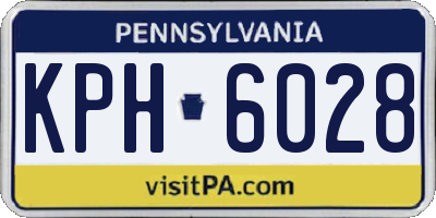 PA license plate KPH6028