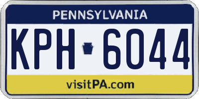 PA license plate KPH6044