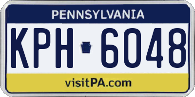 PA license plate KPH6048