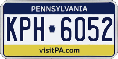 PA license plate KPH6052