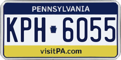 PA license plate KPH6055