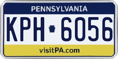 PA license plate KPH6056
