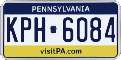 PA license plate KPH6084