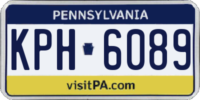 PA license plate KPH6089