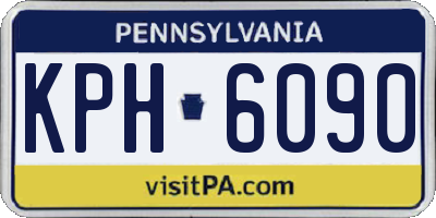 PA license plate KPH6090