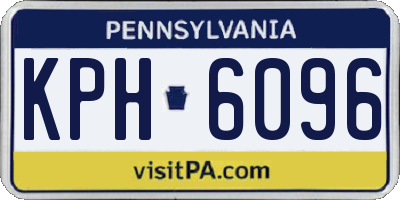 PA license plate KPH6096