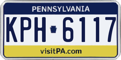 PA license plate KPH6117