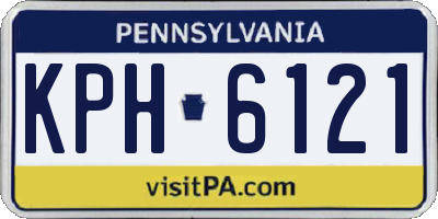 PA license plate KPH6121