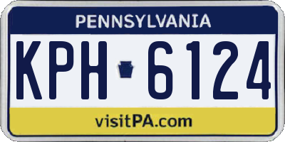 PA license plate KPH6124