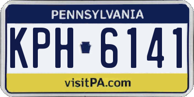 PA license plate KPH6141