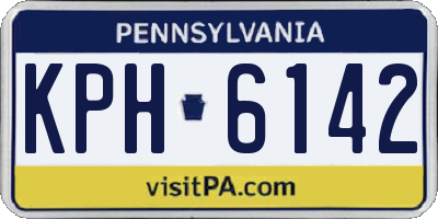 PA license plate KPH6142