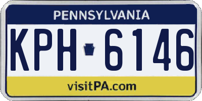 PA license plate KPH6146