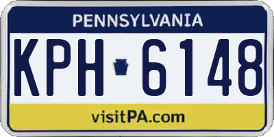 PA license plate KPH6148