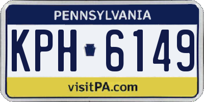 PA license plate KPH6149